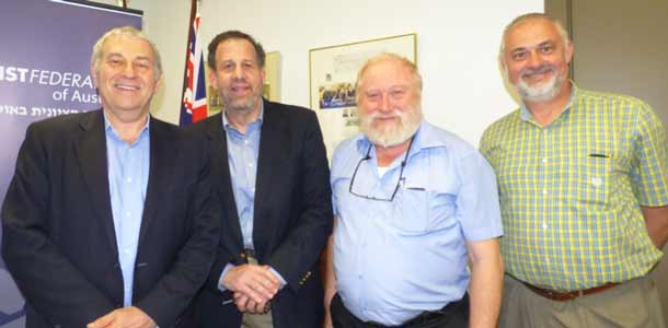 : Dr Danny Lamm, Prof Len Saxe, Prof David Mittleberg and Sam Tatarka.