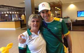 Anne Besser and friend