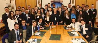 The students meet Gillian Trigg