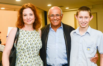 Roni Shorer, Avigdor Kahalani and Shachal Shorer pic: Henry Benjamin