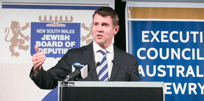 Premier Mike Baird Photo: Nadine Saaks