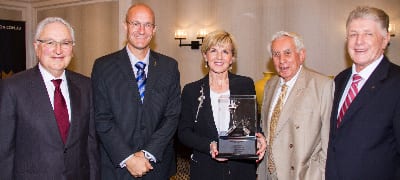 Michael Dunkel, Shy Arkin, Julie Bishop, Harry Triguboff and Robert Simons