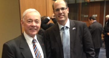 Senator Bob Day with Avi Hasson