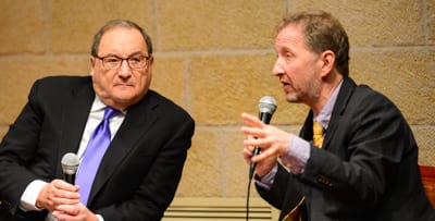 Abe Foxman talks to David Horowitz Photo: henry Benjamin