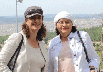 Nadia Matar (left) and Yehudit Katsover, co-chairs of Women in Green. Credit: Judy Lash Balint.