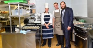 Chef Alice Bosco, pastry chef Marc Ruzerel with Rabbia Aaron Groner