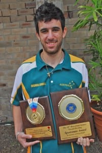 joshmedals 2 Josh Small with his two awards