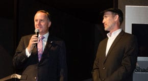 Prime Minister John Key and Perry Trotter