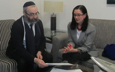 Rabbi Kluwgant and Yael Cass