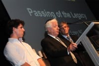 lowyshoah Joshua, Frank and Steven Lowy Frank passes the baton Pic Ingrid Shakenovsky