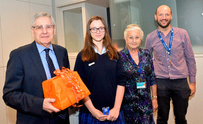 Norman Seligman, Emily, Olga Horak and Evan