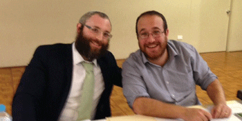 Rabbi Danny Yaffe and Rabbi Shua Solomon