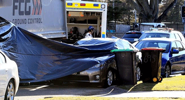 Rescue team at the scene of the accident