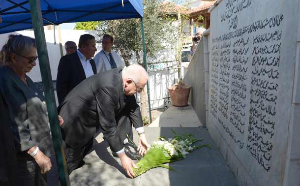 President Rivlin pays his respects