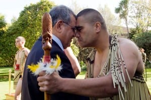 A traditional welcome for Shemi Tsur