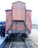 A wagon used to transport Jews to the death camps