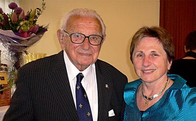 Sir Nicholas Winton and Vera Egermayer